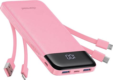 portable charger amazon|Amazon.com: Portable Charger with Built in Cables, Portable .